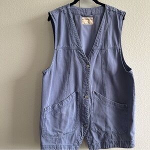 Women's Blue Sleeveless Top